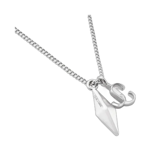 Diamond Jc Charm Necklace