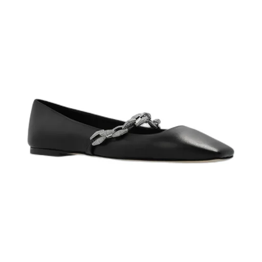 Chain Embellished Ballerina Flats