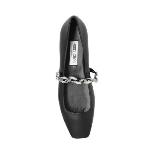Chain Embellished Ballerina Flats