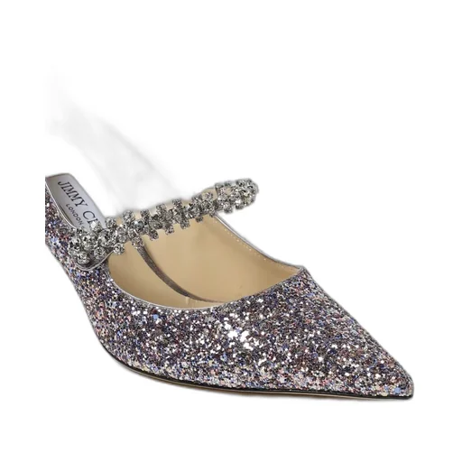 Glittered Pointed Toe Pumps