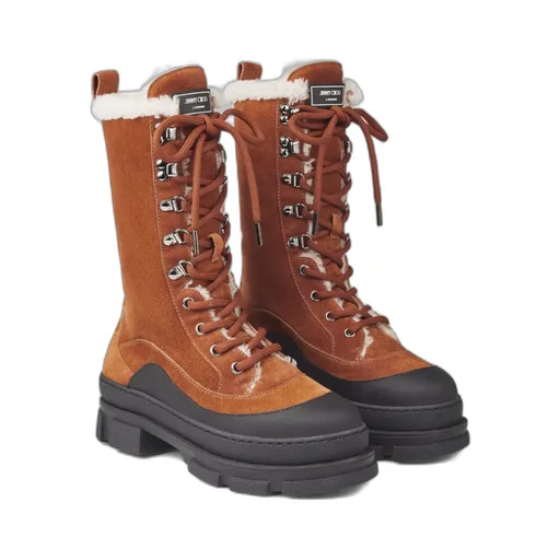 Aldea Flat Lace-Up Boots