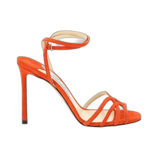 High-Heeled Sandals Wrapped Around Ankle Straps