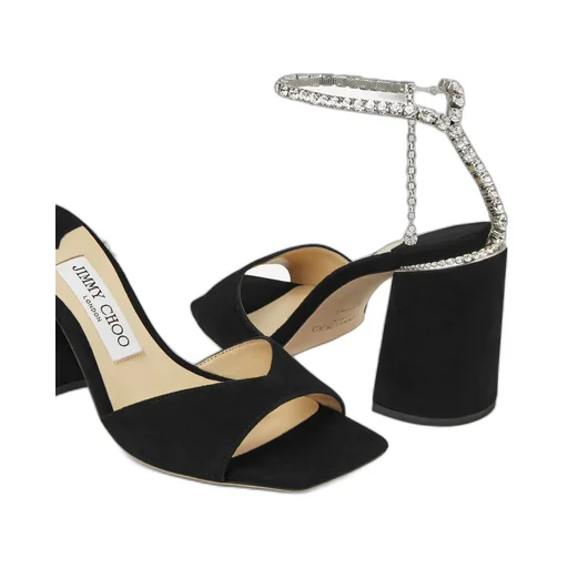 Saeda Embellished Heeled Sandals