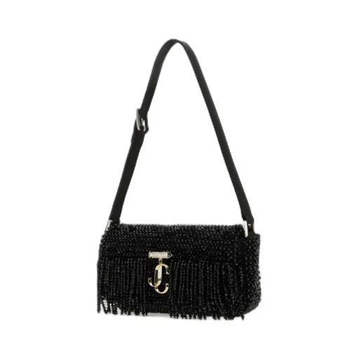 Avenue Bead-Embellished Foldover Top Mini Shoulder Bag