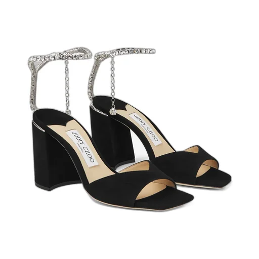 Saeda Embellished Heeled Sandals