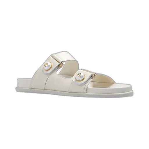 Fayence Pearl-Embellished Slip-On Sandals