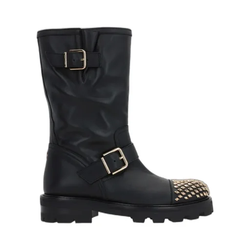 Embellished Buckle Boots