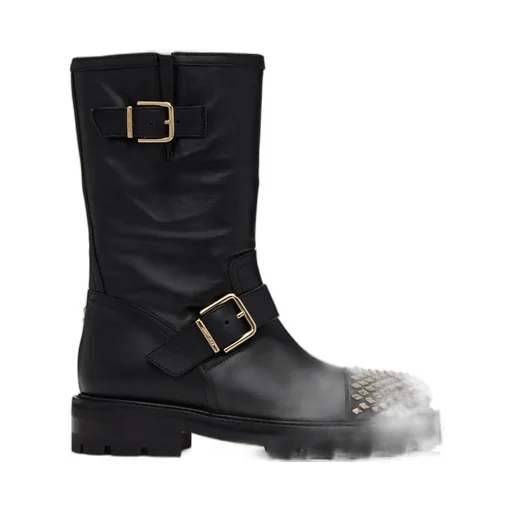 Embellished Buckle Boots