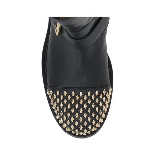 Embellished Buckle Boots