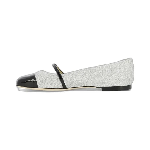 Elisa Glitter Square Toe Ballerinas