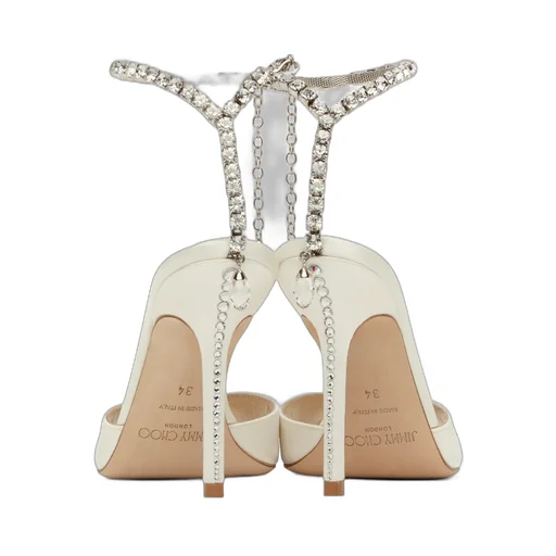 Saeda 100Mm Crystal-Strap Sandals