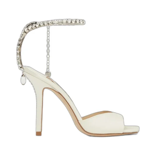 Saeda 100Mm Crystal-Strap Sandals
