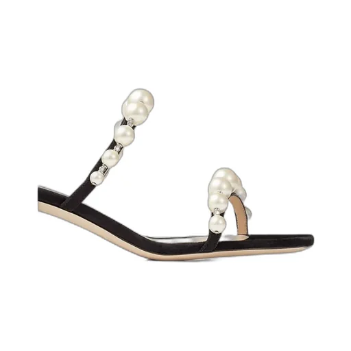 Amara 45Mm Pearl-Embellished Mules