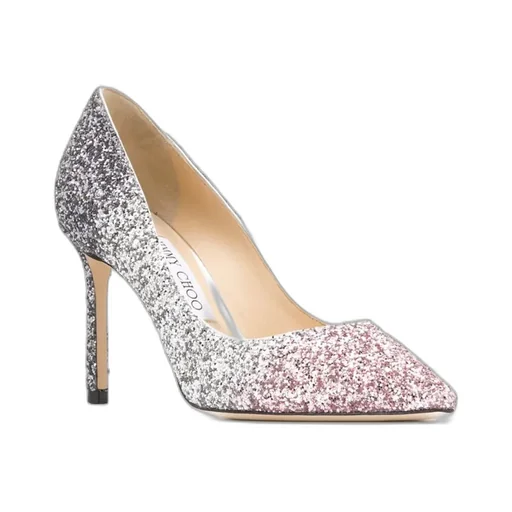 Romy 85Mm Glitter-Embellished Pumps