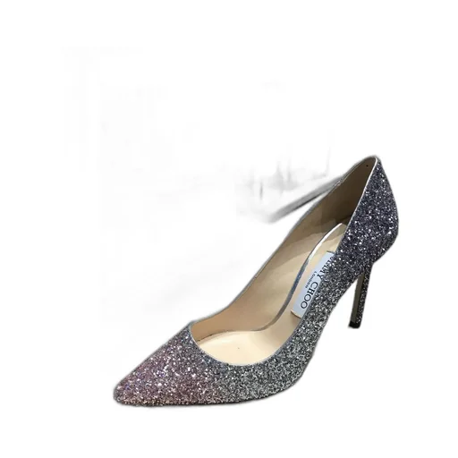Romy 85Mm Glitter-Embellished Pumps