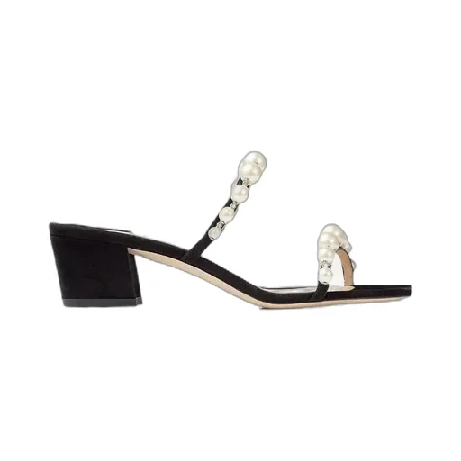 Amara 45Mm Pearl-Embellished Mules