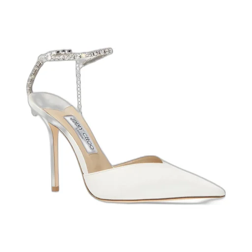 Saeda 100Mm Crystal-Anklet Pumps