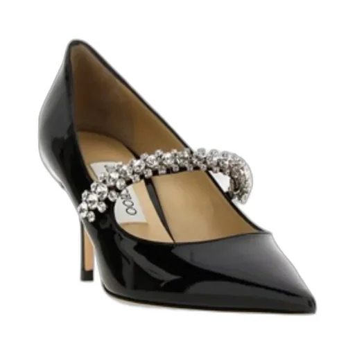 Jewel Strap Pointed Toe Pumps