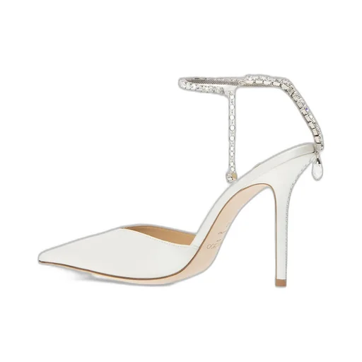 Saeda 100Mm Crystal-Anklet Pumps