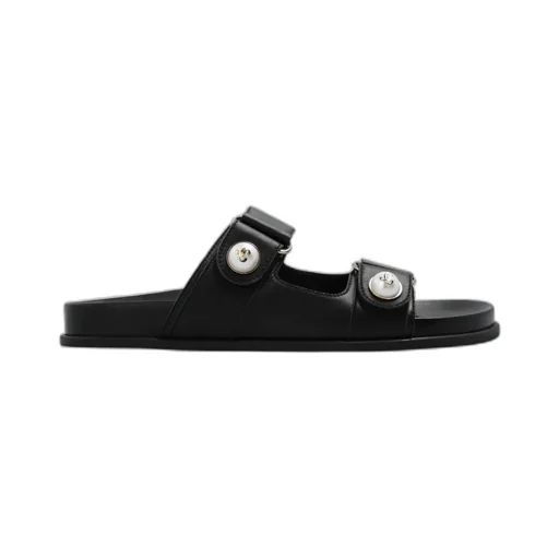 Fayence Pearl-Embellished Slip-On Sandals