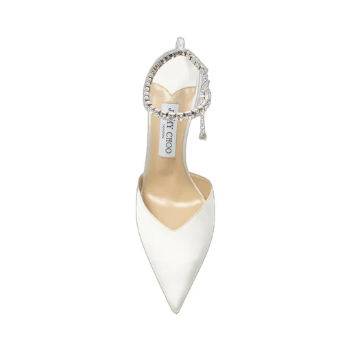 Saeda 100Mm Crystal-Anklet Pumps