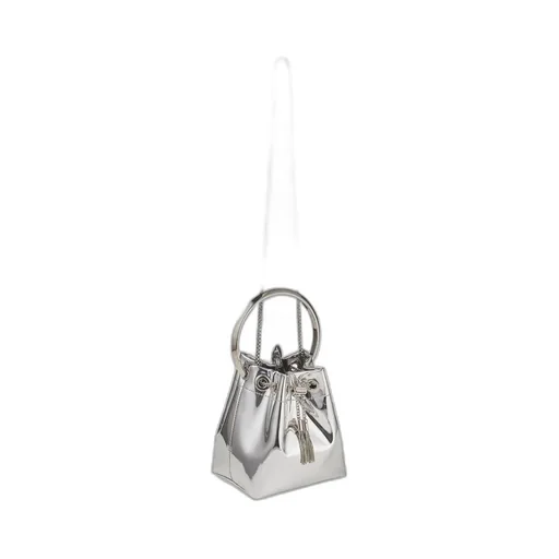 Logo Plaque Tassel-Detailed Top Handle Bag