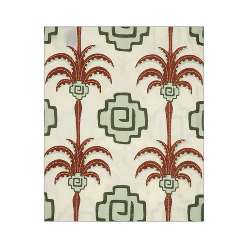 Tributaries Palm-Tree Embroidered Cut-Out Maxi Dress