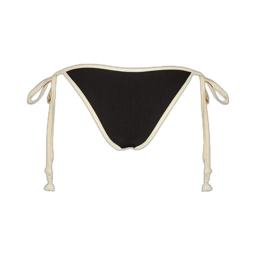 Ribbed-Trim Bikini Bottom