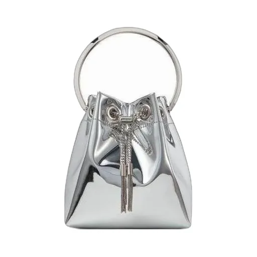Logo Plaque Tassel-Detailed Top Handle Bag