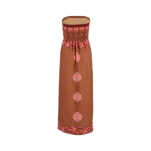 Strapless Linen Dress