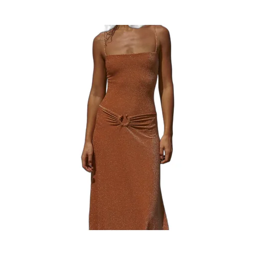 Rainstorm Lurex-Detail Midi Skirt