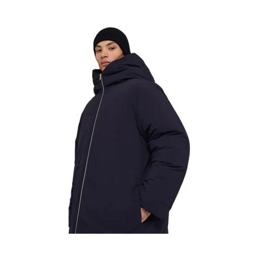 Zipper Long Style Down Jacket