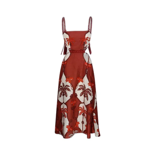 Tropical Catch Cutout Dress