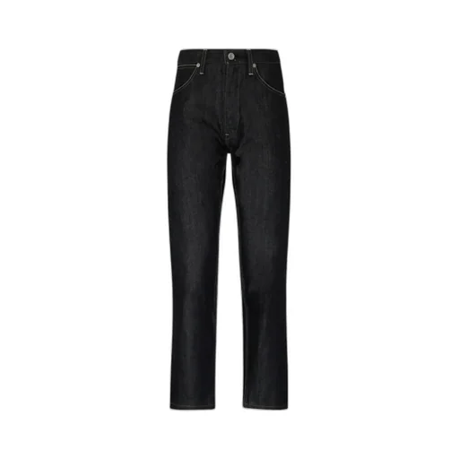 Button Detailed Straight Leg Jeans