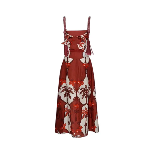 Tropical Catch Cutout Dress