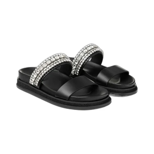 Jadi Embellished Flat Sandals