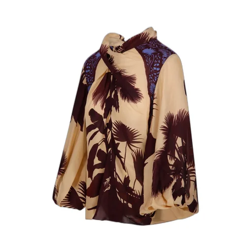 Tropical Print Blouse