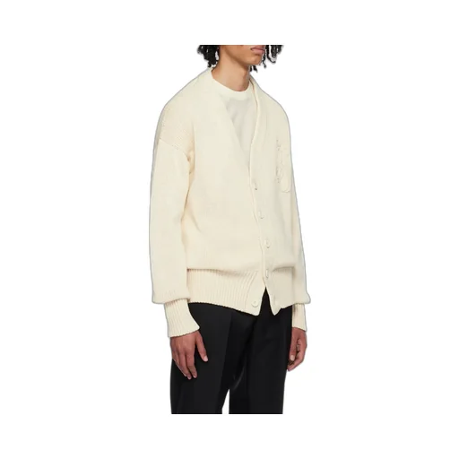 Logo Intarsia Knitted Cardigan