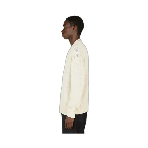 Logo Intarsia Knitted Cardigan
