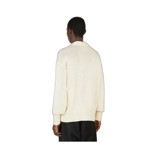 Logo Intarsia Knitted Cardigan