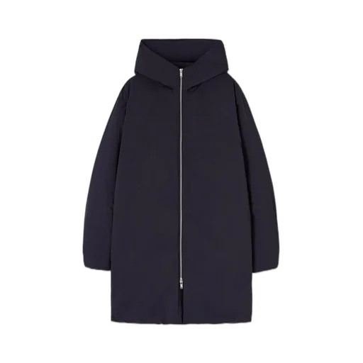 Zipper Long Style Down Jacket