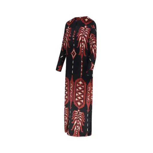 Patterned Midi Dress