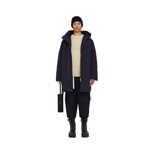 Zipper Long Style Down Jacket