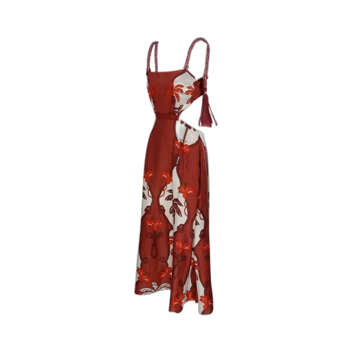 Tropical Catch Cutout Dress