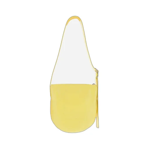 Crinkled Finish Zipped Shoulder Bag
