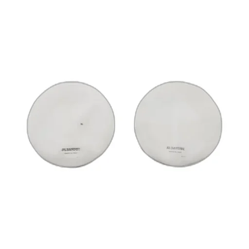 Logo-Engraved Circle Earrings