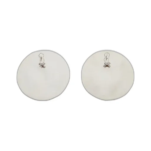 Logo-Engraved Circle Earrings