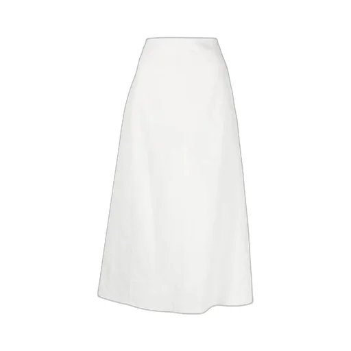 High-Waist Flared Midi Skirt
