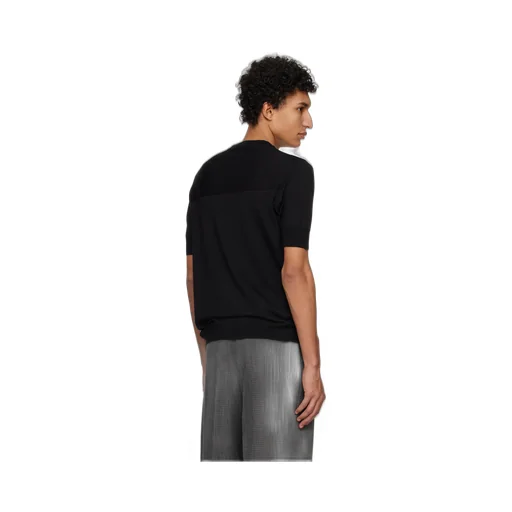 Short Sleeved Crewneck Knitted T-Shirt