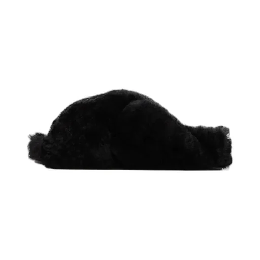 Shearling Crossover Slides